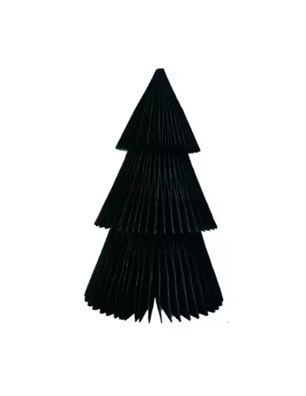 KERSTBOOM PAPIER  S ZWART