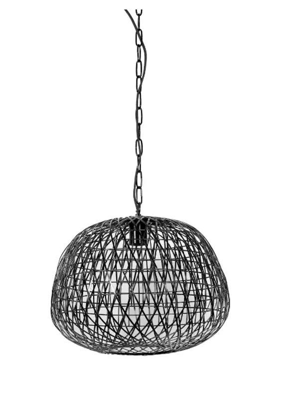 HANGLAMP ZWART LIGHT & LIVING