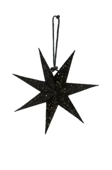 STER S ZWART/GOUD VELVET