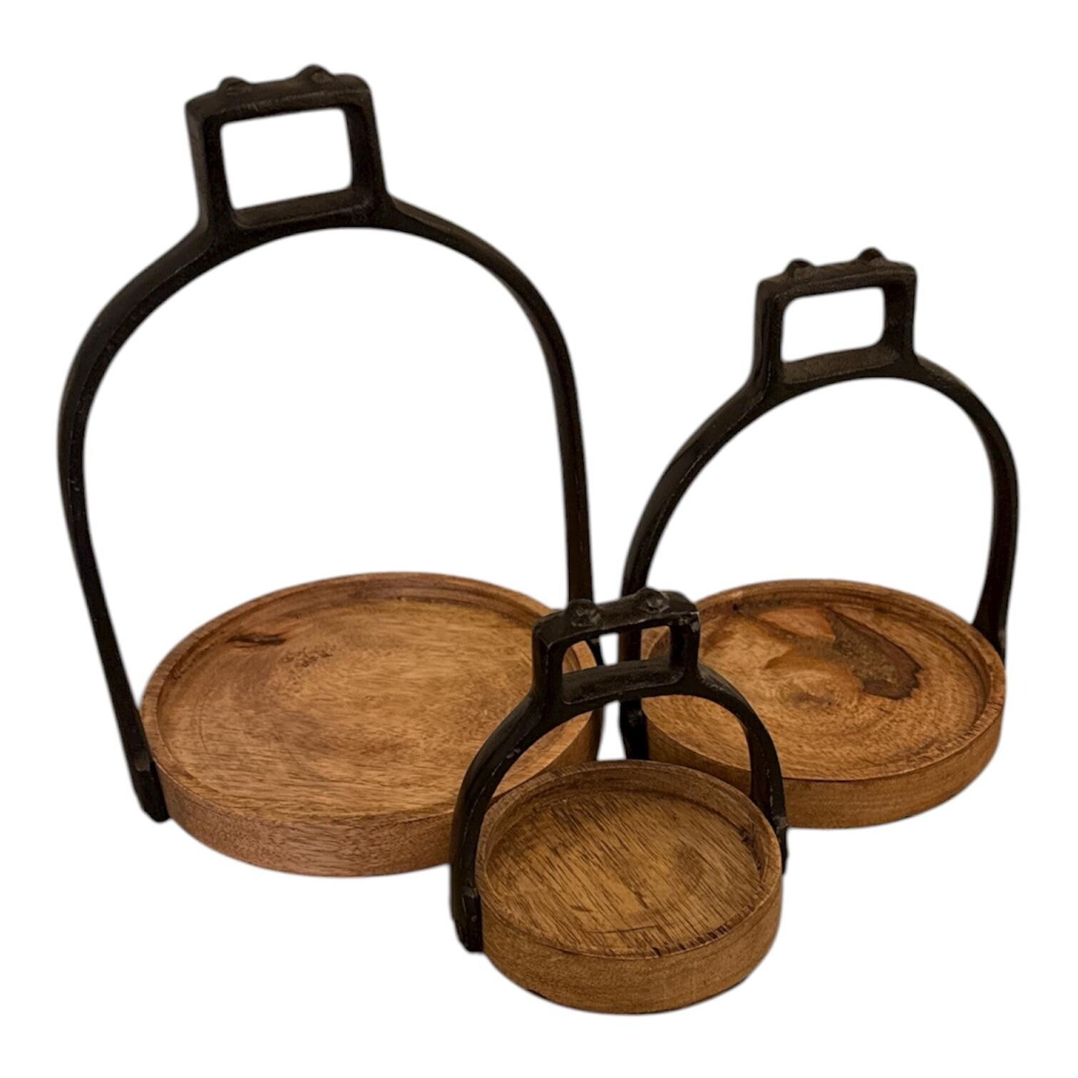 KANDELAARS STIJGBEUGEL SET VAN DRIE