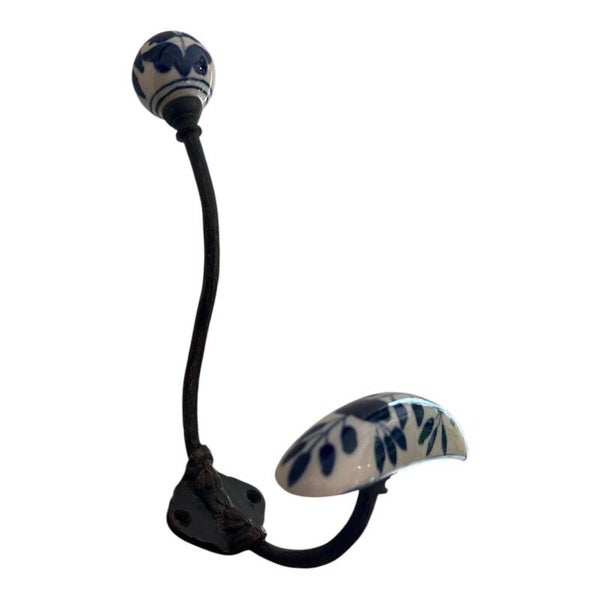 WANDHAAK IJZER MET SIERKNOP