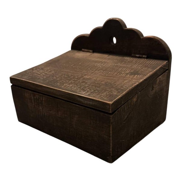 HOUTEN KISTJE MET DEKSEL