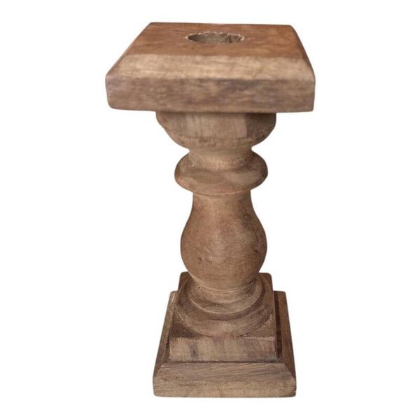 HOUTEN KANDELAAR BRUIN M