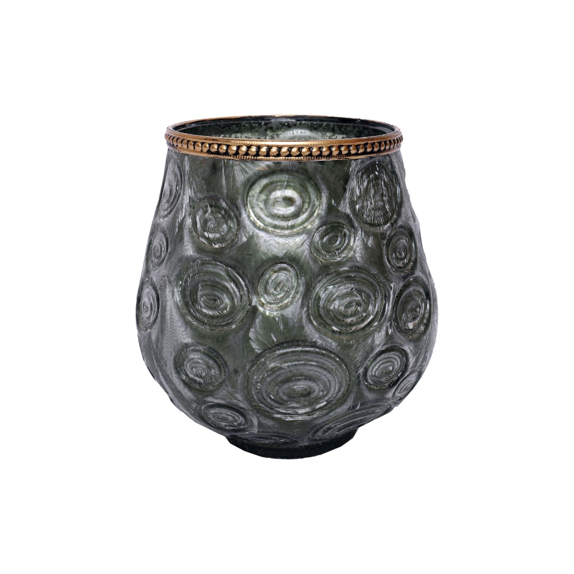 THEELICHTHOUDER KAZTAL 14 CM DONKER GROEN HOUSE OF NATURE