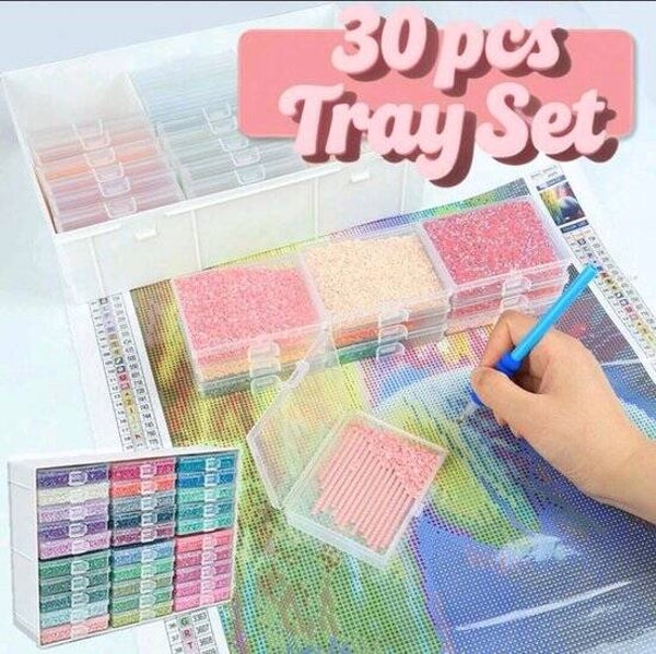 Opbergbox met 30 schudbakjes
