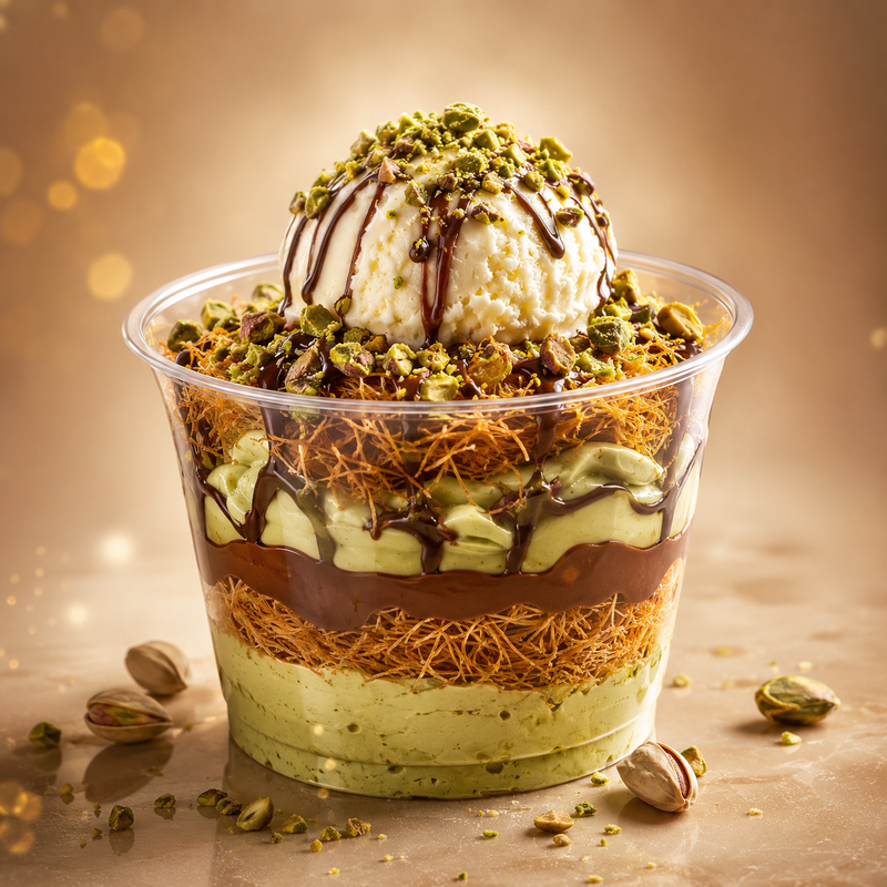 Dubai Pistachio Kunafa Cup