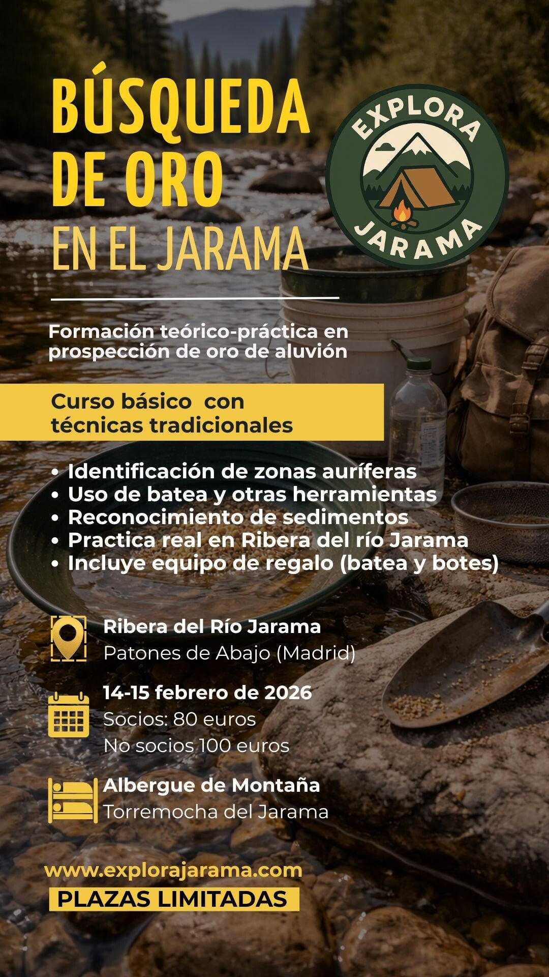 Búsqueda de oro en el Jarama