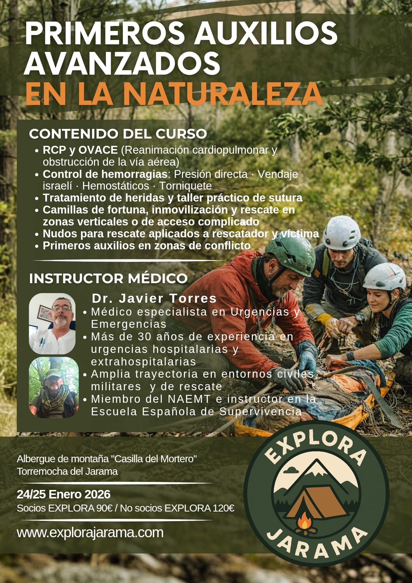 Primeros auxilios avanzados en la naturaleza