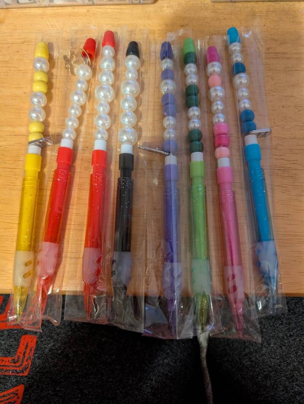 Beaded Mechanical pencils