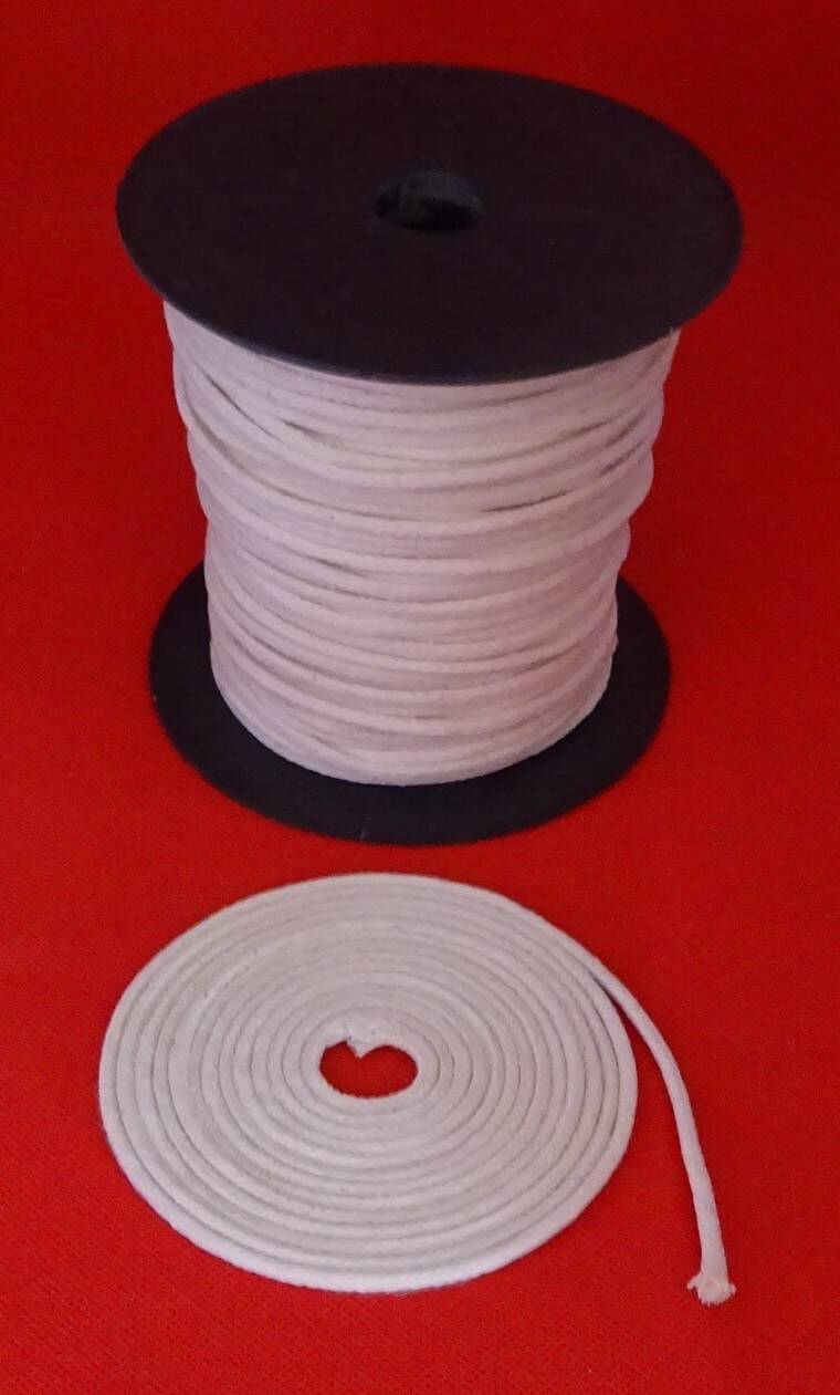 5 mm eļļas sveces stikla šķiedras kokvilnas pārklājums