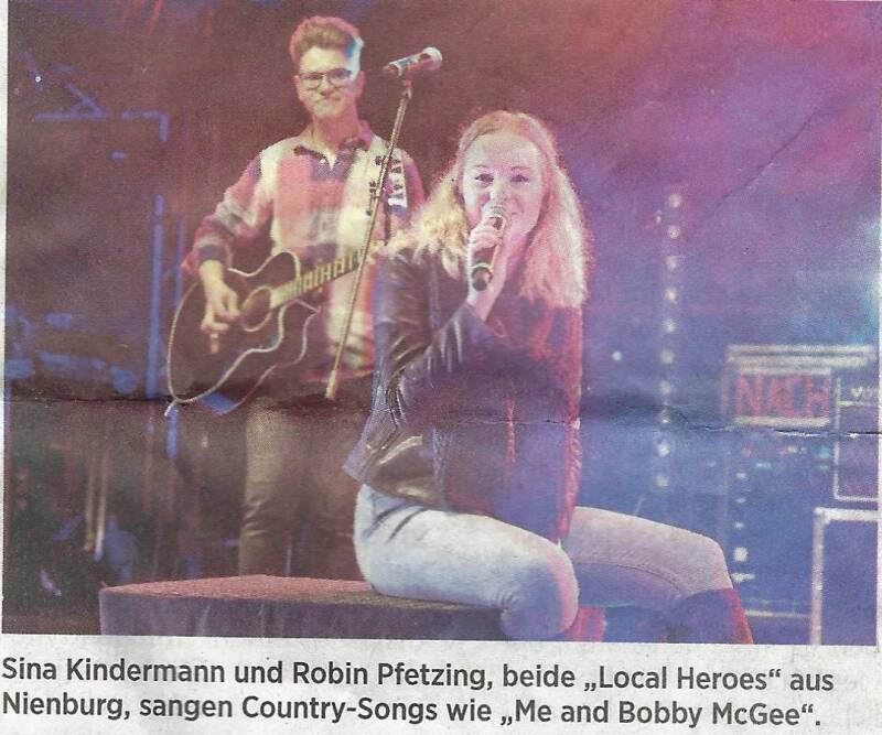 Eröffnung Altstadtfest Nienburg mit Robin Pfetzing 2019 Foto: Die Harke