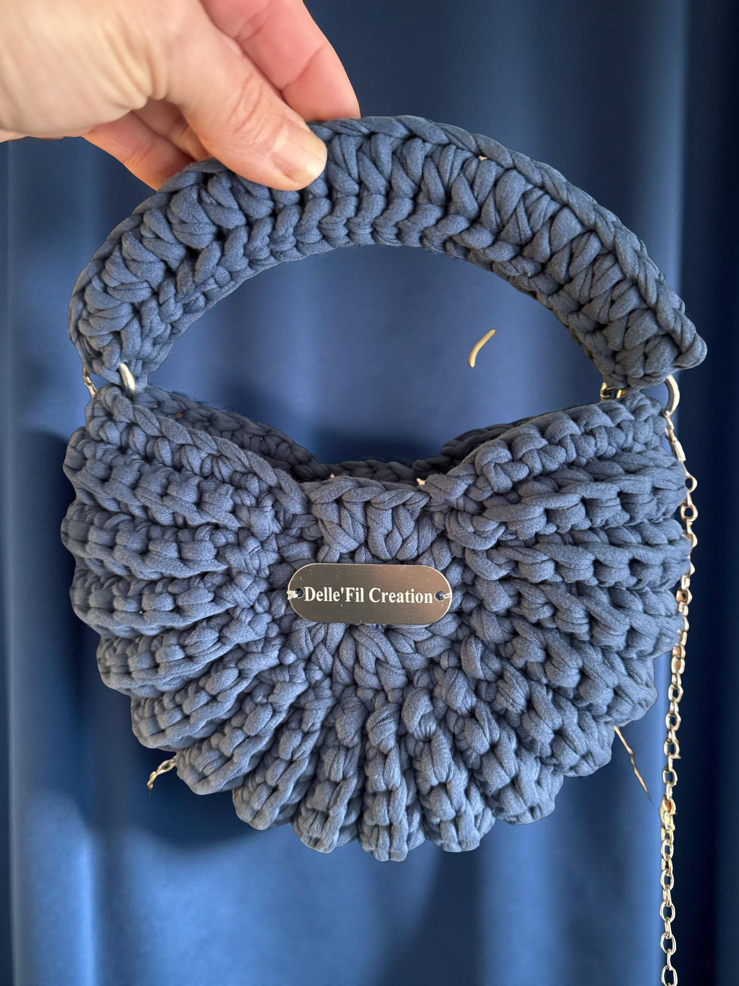 Sac coquillage bleu jeans