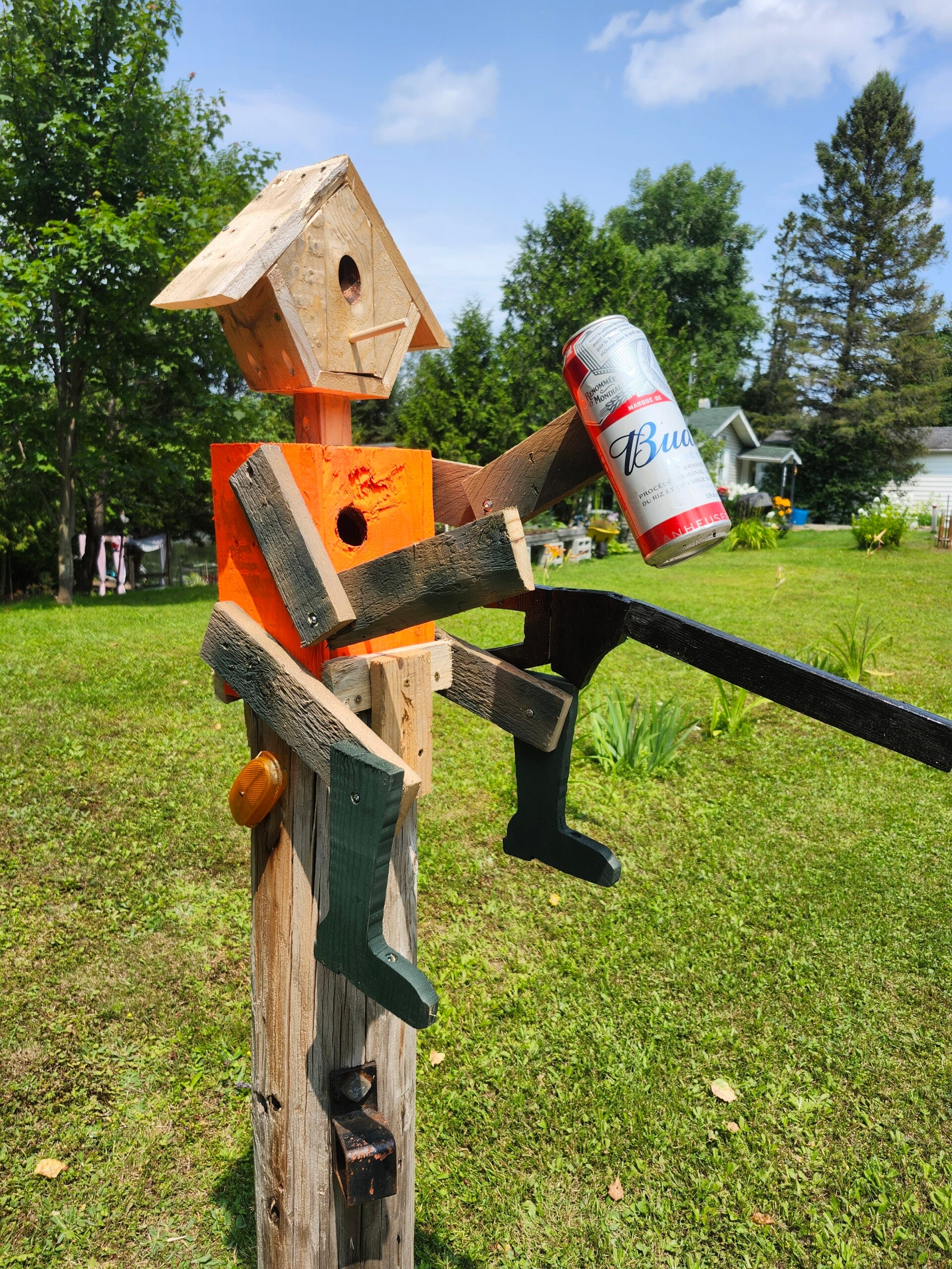 Cabanes à oiseaux en chasseur