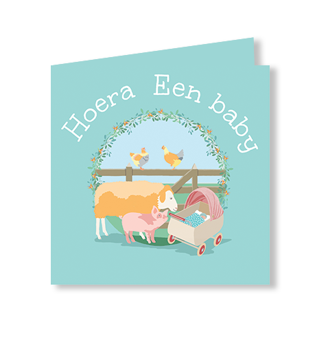 wenskaart felicitatie geboorte