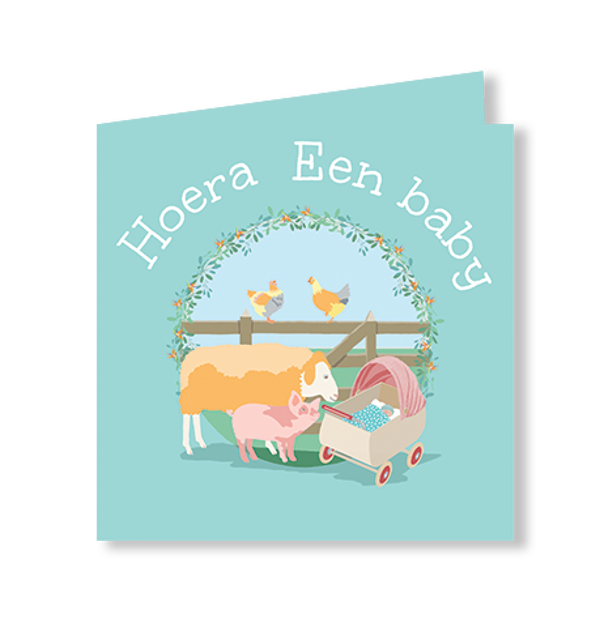 wenskaart felicitatie geboorte