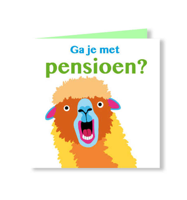 wenskaart pensioen