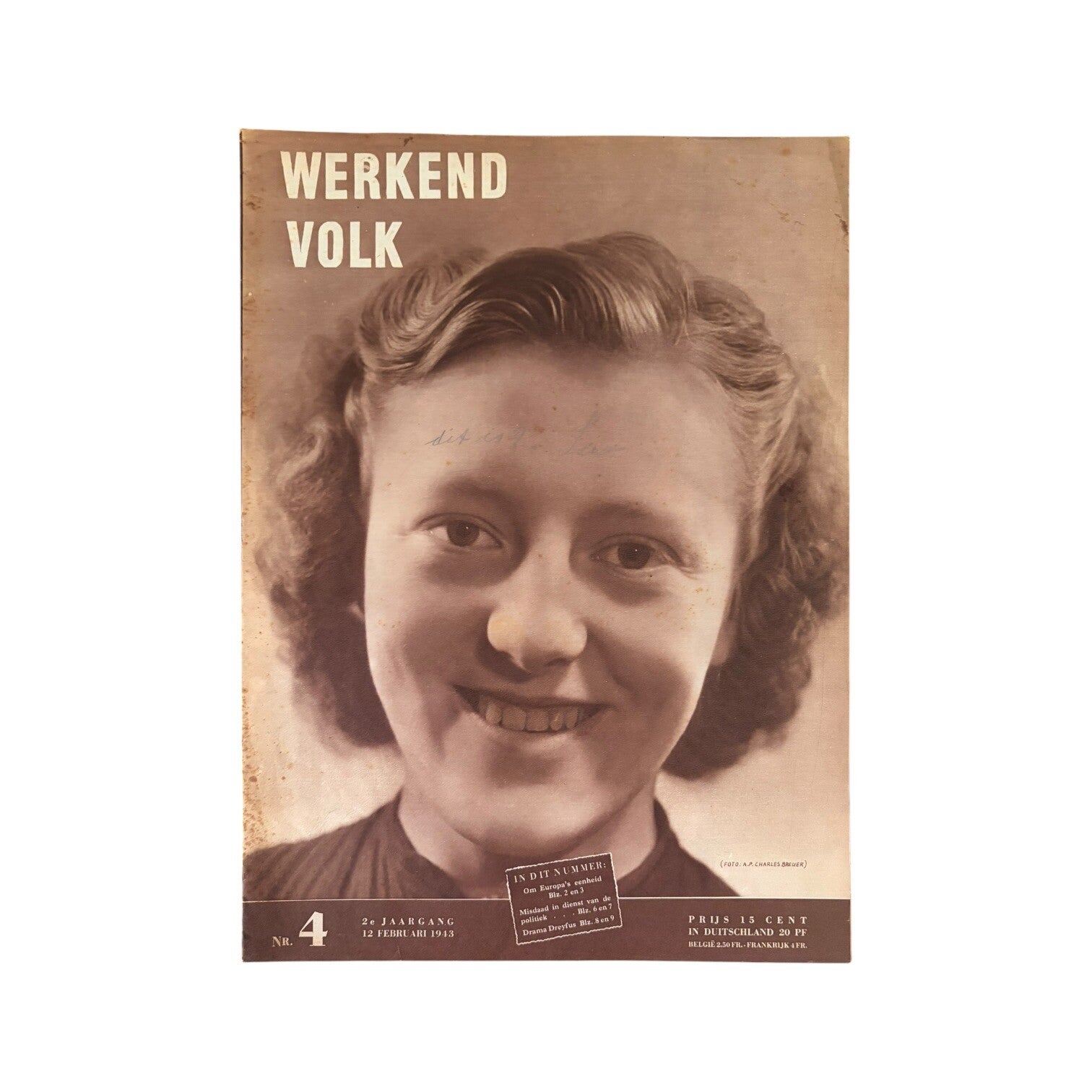Tijdschrift 'Werkend Volk' Nr. 4