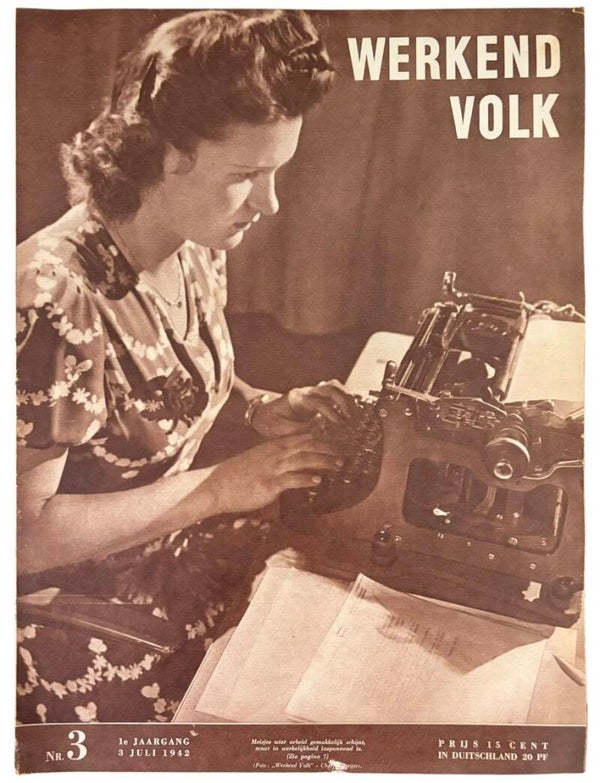Origineel WW2 Tijdschrift 'Werkend Volk' Nr. 3