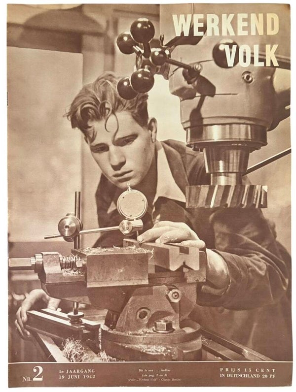 Origineel WW2 Tijdschrift 'Werkend Volk' 1e Jaargang Nr. 2 van 19 juni 1942