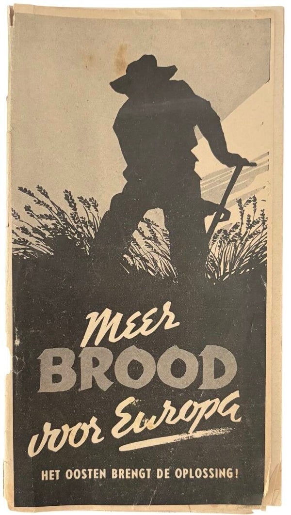 Originele WW2 Flyer 'Meer brood voor Europa'