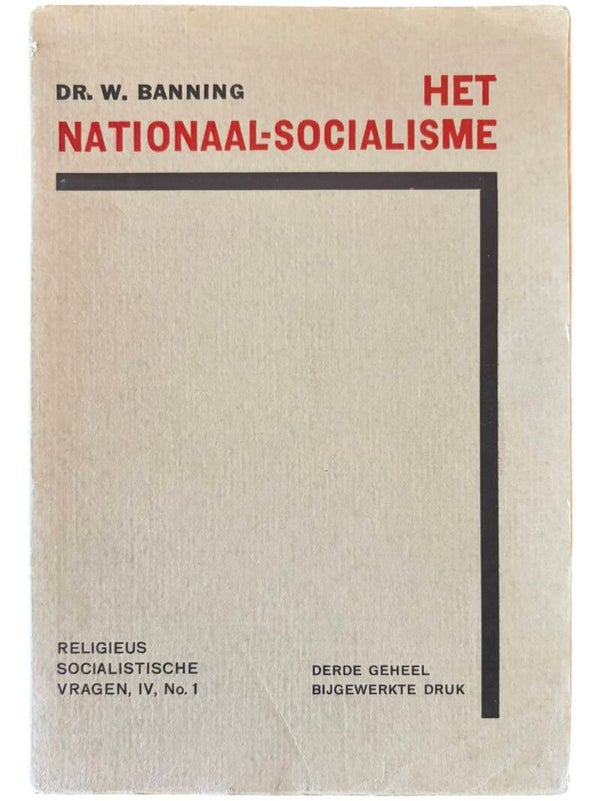 Originele WW2 Brochure 'Het Nationaal-Socialisme' Door Dr. W. Banning - Derde Druk