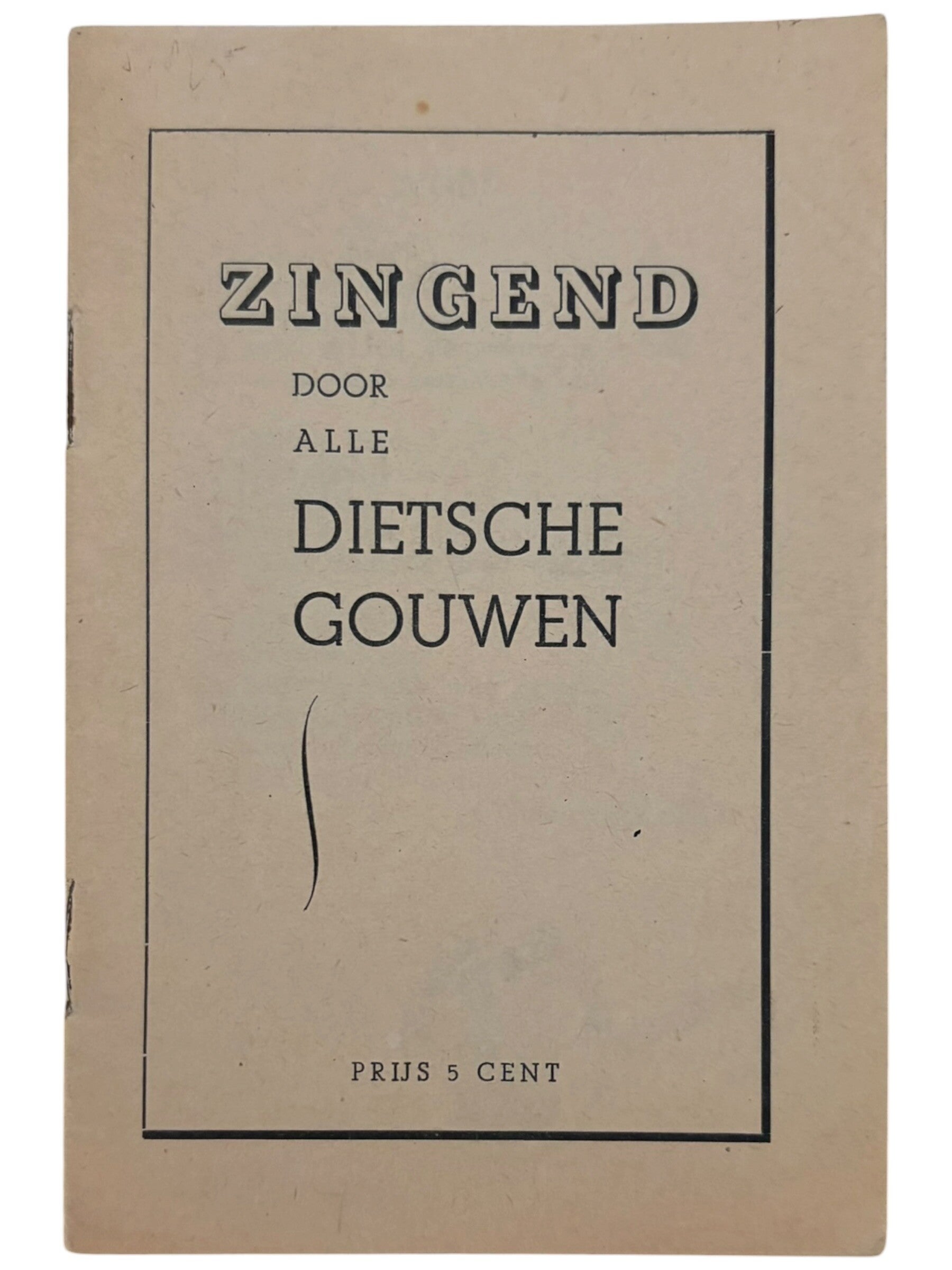 Originele WW2 Brochure 'Zingend door alle Dietsche Gouwen'