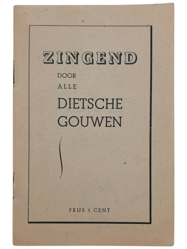 Originele WW2 Brochure 'Zingend door alle Dietsche Gouwen'