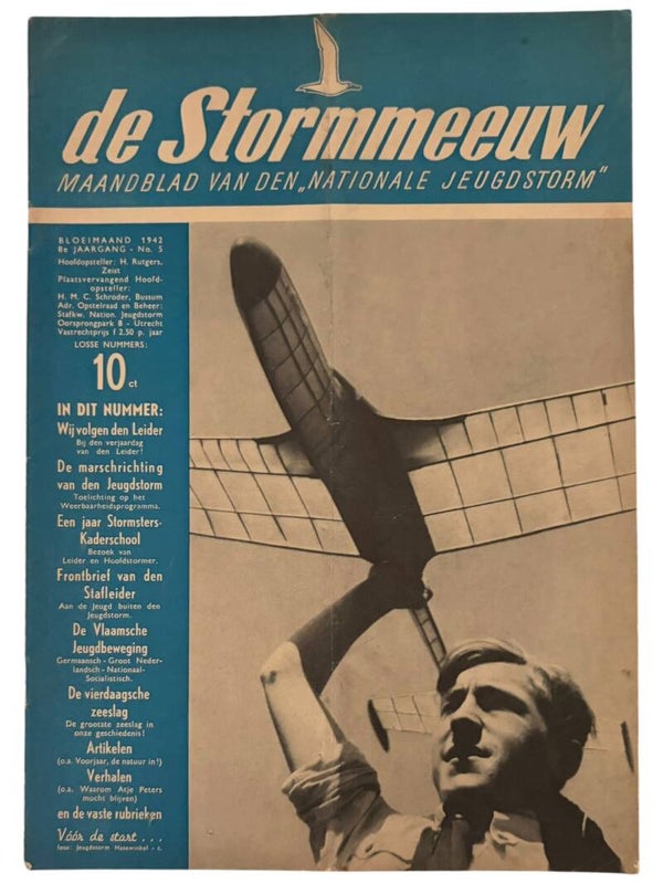 Origineel WW2 Tijdschrift 'Jeugdstorm - De Stormmeeuw' 8e Jaargang - No. 5