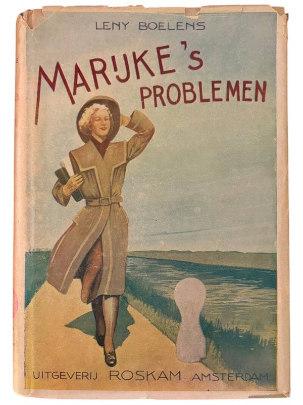 Origineel WW2 Leesboek 'Marijke's Problemen' Uitgeverij Roskam Amsterdam