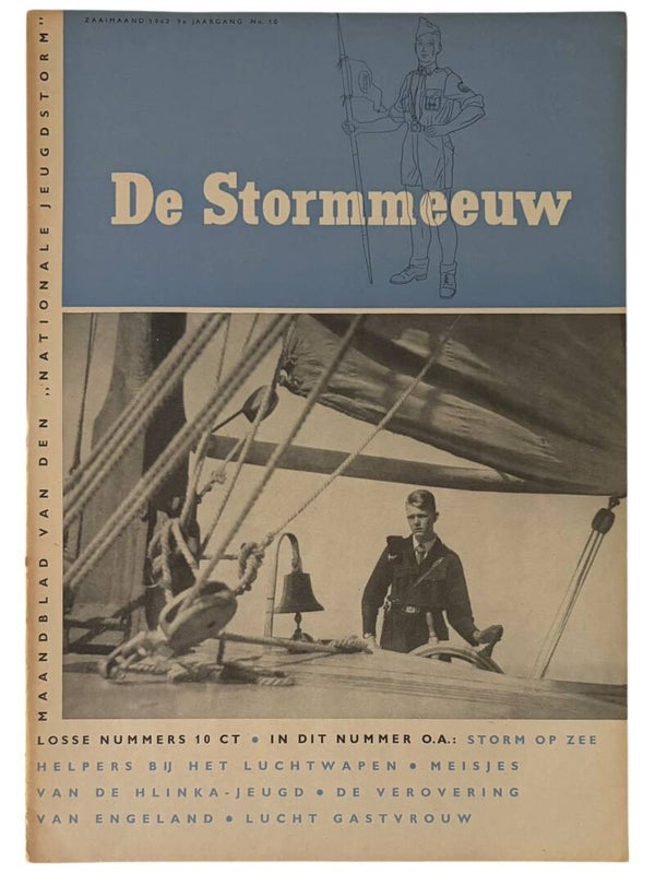 Origineel WW2 Tijdschrift 'Jeugdstorm - De Stormmeeuw' 9e Jaargang - No. 10