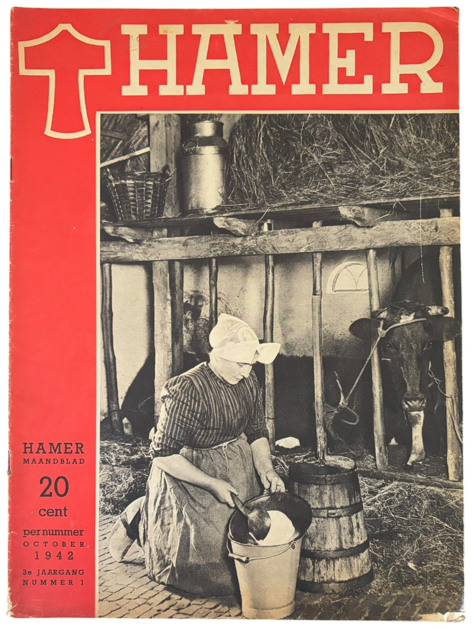 Origineel WW2 Tijdschrift 'HAMER' No. 1 - 3e Jaargang van juli 1942