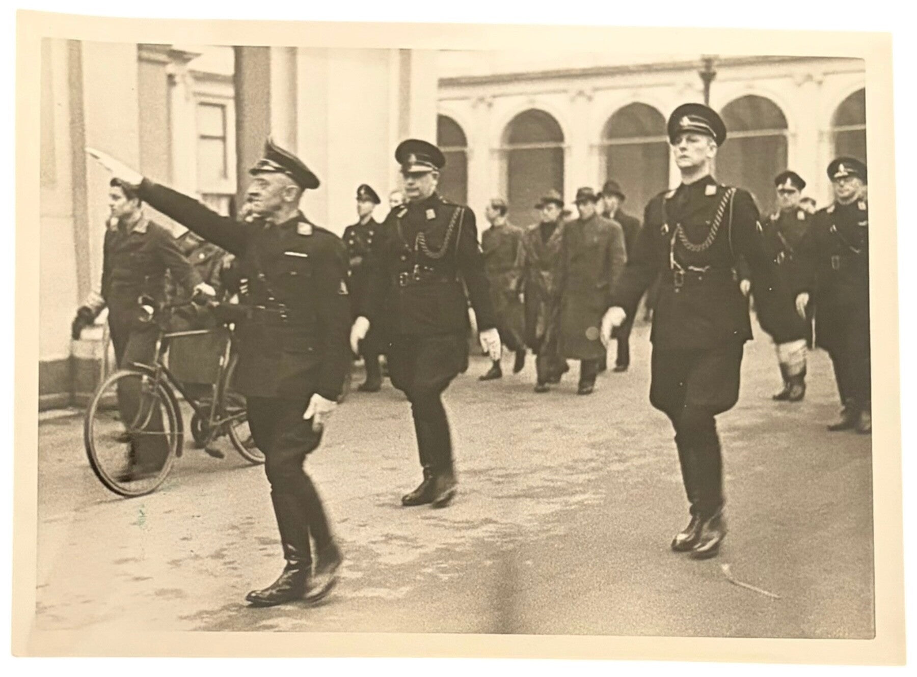 Originele WW2 Foto 'W.A. Heerbanleider Feenstra' Fotodienst der N.S.B.