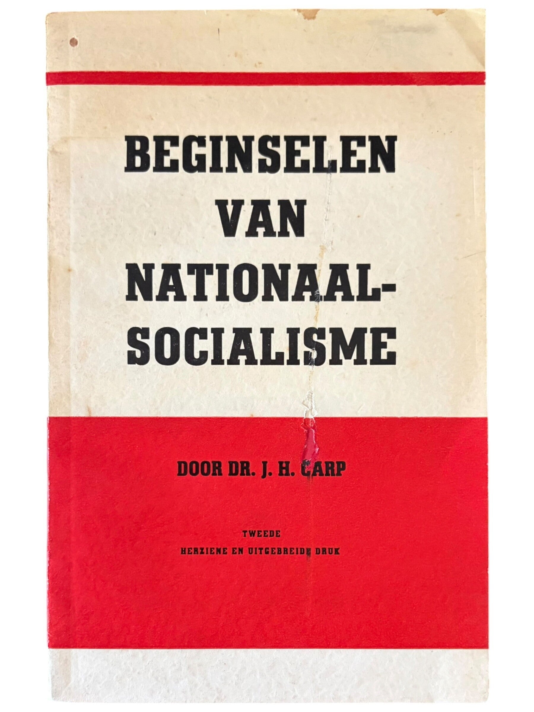 Originele WW2 Brochure 'De Beginselen van het Nationaal- Socialisme' J.H. Carp