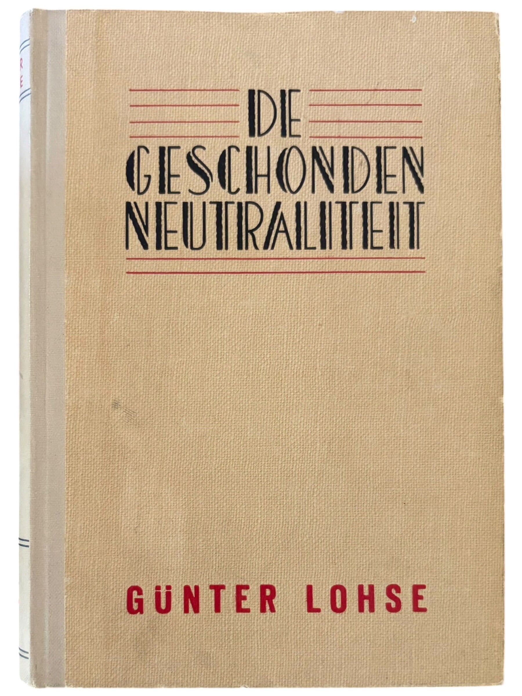 Origineel WW2 Boek 'De Geschonden Neutraliteit' Westland Amsterdam 1944