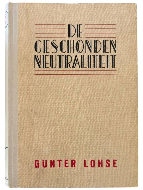 Origineel WW2 Boek 'De Geschonden Neutraliteit' Westland Amsterdam 1944