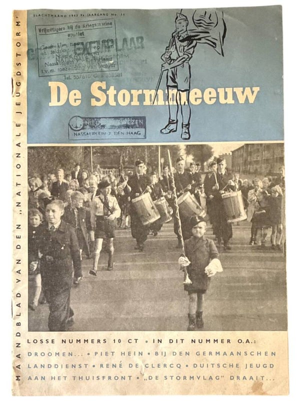 Origineel WW2 Tijdschrift 'Jeugdstorm - De Stormmeeuw' 9e Jaargang - No. 11