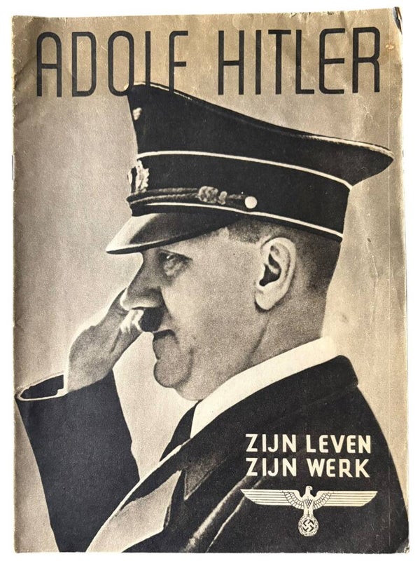 Originele WW2 Brochure 'Zijn Leven Zijn Werk' Door Adolf Hitler