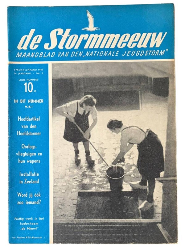 Origineel WW2 Tijdschrift 'Jeugdstorm - De Stormmeeuw' 9e Jaargang - No. 2