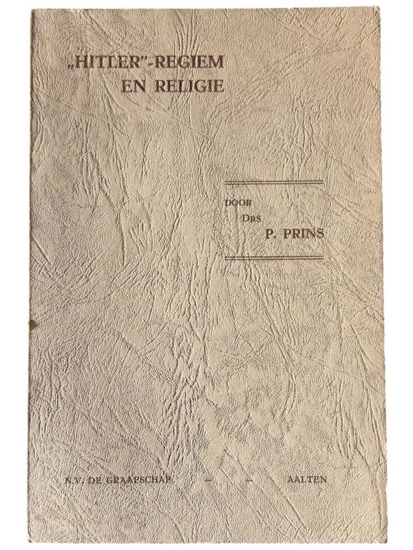 Original WW2 Dutch Booklet 'Hitler- Regiem en Religie'