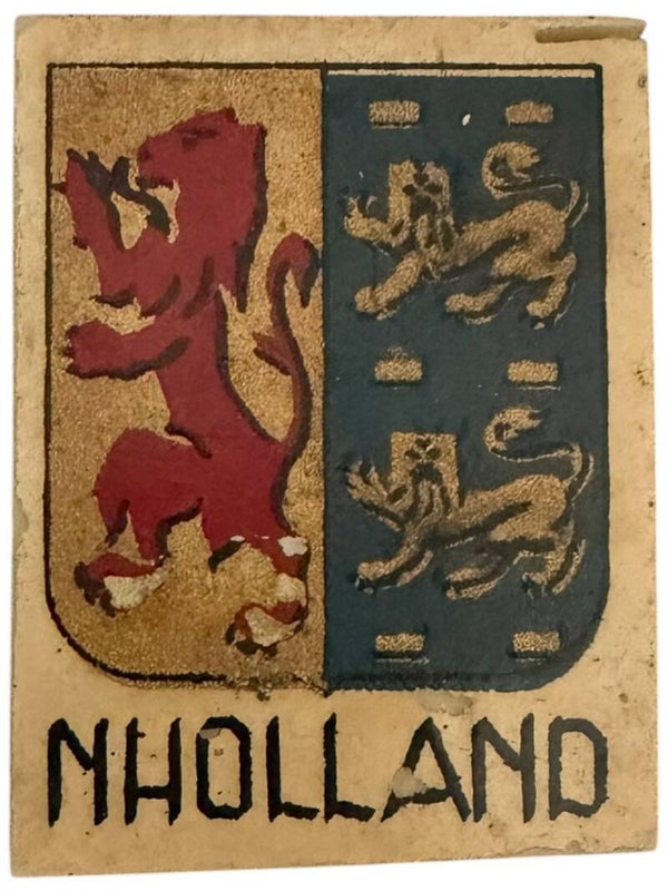 Origineel WW2 Provinciaal speldje Winterhulp Nederland 'Noord-Holland'