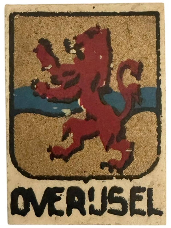 Origineel WW2 Provinciaal speldje Winterhulp Nederland 'Overijsel'
