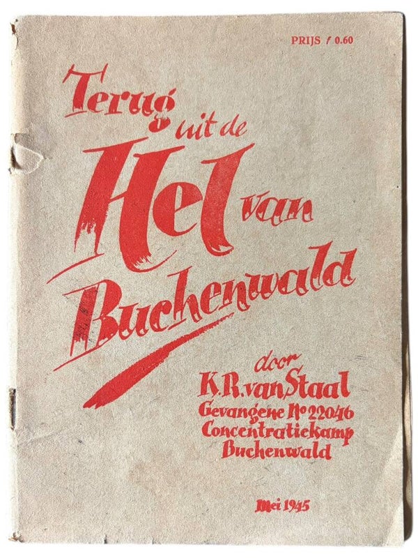 Original WW2 dutch booklet 'Terug uit de Hel van Buchenwald'