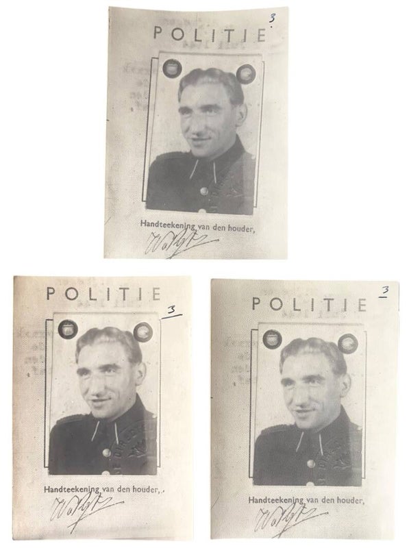 Na-Oorlogse Fotoset Staatspolitie agent 'W.N. Rijthoven' Oosterhout