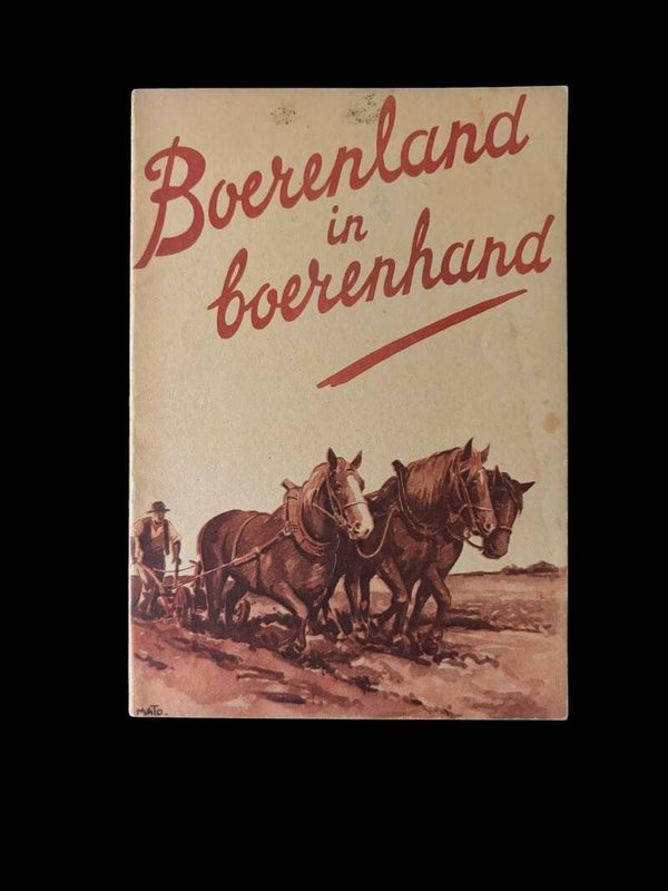 Originele WW2 Brochure 'Boerenland in Boerenhand' Uitgeverij de Schouw