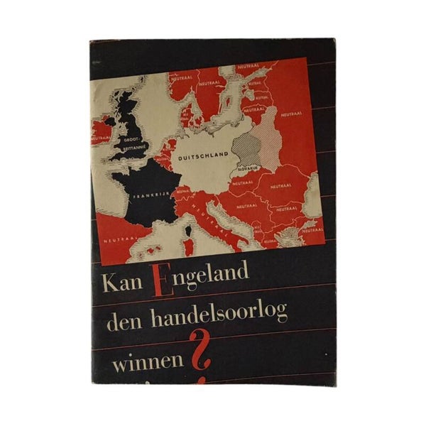 Originele WW2 Brochure 'Kan Engeland den Handelsoorlog winnen?' N.S.N.A.P. Stempel!