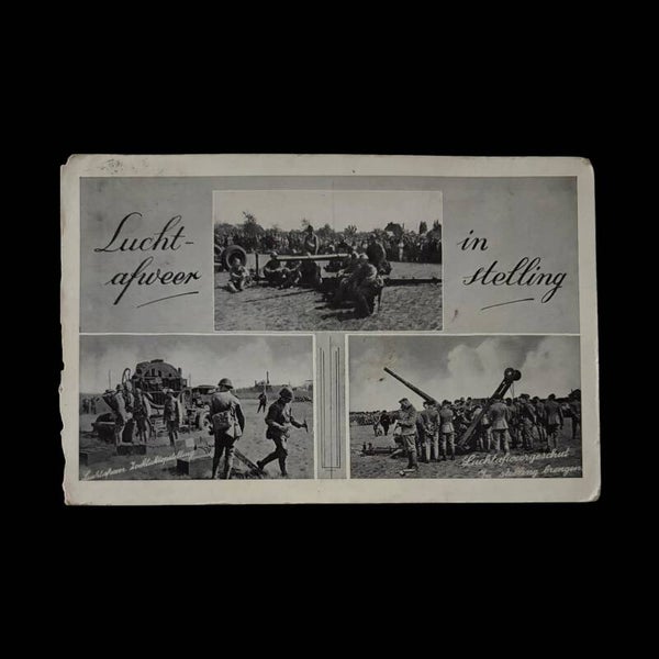 Original WW2 Postcard 'Dutch Mobilization' - Lucht-afweer in Stelling
