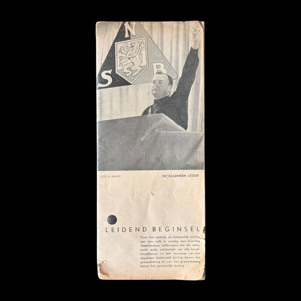 Originele WW2 Folder 'Landdag NSB' Nationaal-Socialistische Beweging