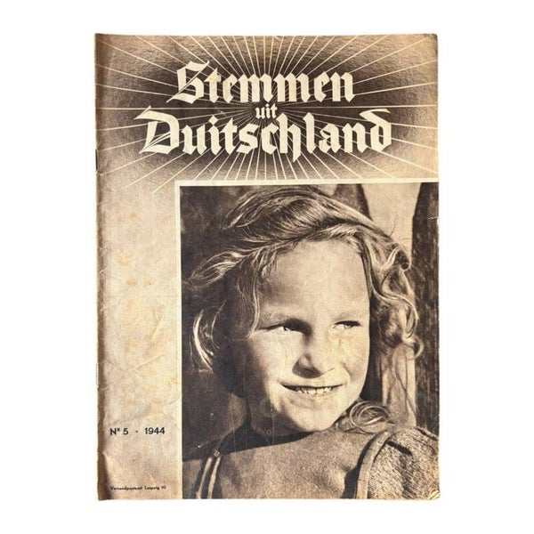 Origineel WW2 Tijdschrift 'Stemmen uit Duitschland' No. 5 - 1944 NL / BE propaganda