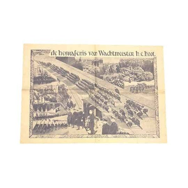 Poster 'Begrafenis W.A. man H.E. Koot'