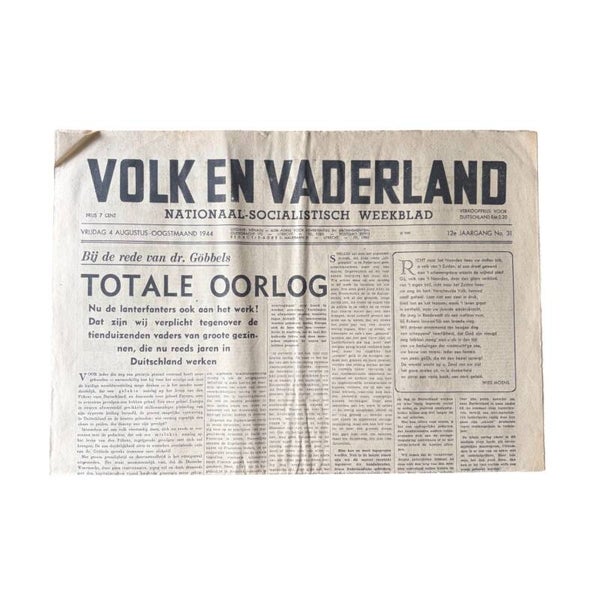 Krant 'VoVa - 12e jaargang No. 31`'